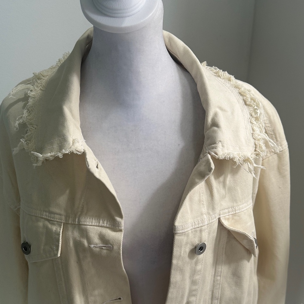 BB Dakota Cream Jean Jacket - Picture 3 of 13